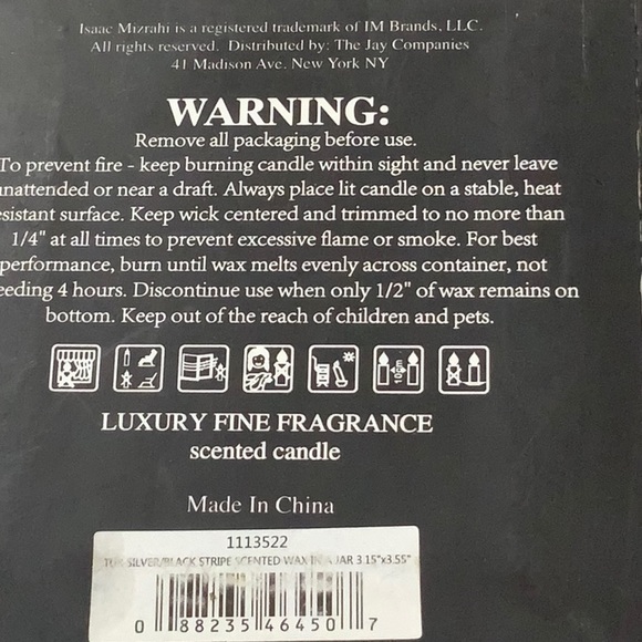 ISAAC MIZHARI NEW YORK MINERAL CANDLE SCENTED BLACK SILVER 1 WICK NEW IN BOX - Picture 5 of 5